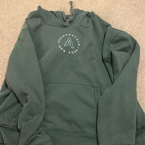 green hoodie